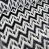 Blanita ecologica - design zig-zag, Alb-Negru
