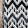Blanita ecologica - design zig-zag, Alb-Negru