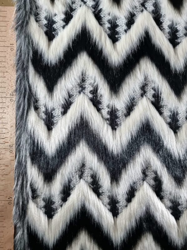 Blanita ecologica - design zig-zag, Alb-Negru