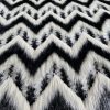 Blanita ecologica - design zig-zag, Alb-Negru