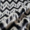 Blanita ecologica - design zig-zag, Alb-Negru