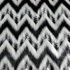 Blanita ecologica - design zig-zag, Alb-Negru