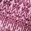 Broderie bogata cu crenguțe cu flori din mărgele si paiete , Bordo