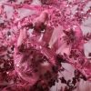Broderie bogata cu crenguțe cu flori din mărgele si paiete , Bordo