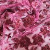 Broderie bogata cu crenguțe cu flori din mărgele si paiete , Bordo