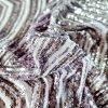 Broderie cu paiete marunte pe tulle elastic, Lila prafuit