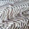 Broderie cu paiete marunte pe tulle elastic, Lila prafuit