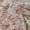 Broderie pe tulle cu mărgele si paiete, Roz fondant