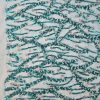 Broderie pe tulle cu paiete, Turcoaz