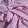 Tesatura premium din matase naturala - crepe de chine, Roz - Alb