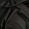 Stofa din mătase naturala ușor elastica - design uni, Negru