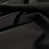Stofa din mătase naturala ușor elastica - design uni, Negru