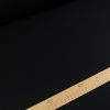 Tesatura triplu voal lana - design uni, Negru