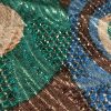 Jacquard din mătase naturala cu lurex