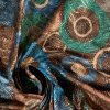Jacquard din mătase naturala cu lurex
