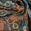 Jacquard din mătase naturala cu lurex