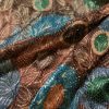 Jacquard din mătase naturala cu lurex
