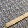 Tesatura usor creponata din In - design liniar, Olive - mustar