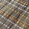 Tesatura usor creponata din In - design liniar, Olive - mustar