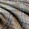 Tesatura usor creponata din In - design liniar, Olive - mustar