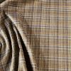 Tesatura usor creponata din In - design liniar, Olive - mustar