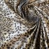 Tesatura plina din bumbac - design exotic - animal print, Bej - Maro