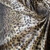 Tesatura plina din bumbac - design exotic - animal print, Bej - Maro