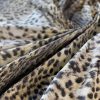 Tesatura plina din bumbac - design exotic - animal print, Bej - Maro