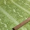 Tesatura jerse din viscoza - design crocodile print, Verde