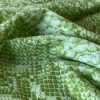 Tesatura jerse din viscoza - design crocodile print, Verde