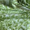Tesatura jerse din viscoza - design crocodile print, Verde