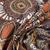 Tesatura popline din bumbac cu imprimeu african