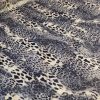 Tesatura tip tercot din bumbac - design animal print, Gri - Negru - Argintiu