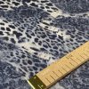 Tesatura tip tercot din bumbac - design animal print, Gri - Negru - Argintiu