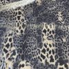 Tesatura tip tercot din bumbac - design animal print, Gri - Negru - Argintiu