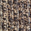 Tesatura din viscoza cu franjuri scurti - design animal print, Maro - Bej