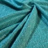 Stofa lana cu fir sticlos - design fantezie, Verde - Turcoaz