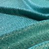 Stofa lana cu fir sticlos - design fantezie, Verde - Turcoaz