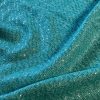 Stofa lana cu fir sticlos - design fantezie, Verde - Turcoaz
