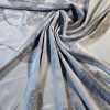 Tesatura Crepe de Chine din matase naturala cu imprimeu din frunze