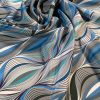Tesatura Crepe de Chine din matase naturala, tip Missoni