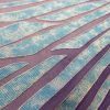 Tesatura fille coupe din viscoza ( joc transparent opac ), Turcoaz - Indigo