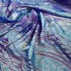 Tesatura fille coupe din viscoza ( joc transparent opac ), Turcoaz - Indigo
