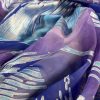 Tesatura fille coupe din viscoza ( joc transparent opac ), Turcoaz - Indigo