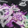 Tesatura jacquard voal din matase naturala imprimata