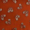 Tesatura voal fille coupe din matase naturala cu figurine Mickey Mouse