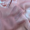 Tesatura voal georgette din matase naturala - design floral, Roz vintage - roz dulce