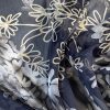 Tesatura voal georgette din matase naturala imprimata - design floral