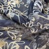 Tesatura voal georgette din matase naturala imprimata - design floral