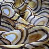 Tesatura usor elastica voal georgette din matase naturala imprimata